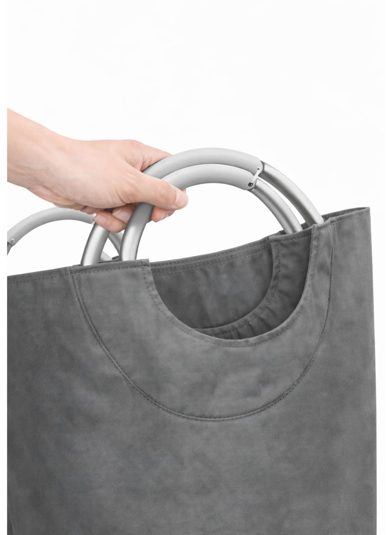 TSUMAB Collapsible Laundry Basket – Large Capacity Foldable Laundry Hamper with Strong Handles, Water-Resistant Fabric, Modern Home Storage - Image 3